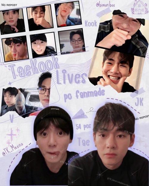 PACK FANMADE: 54 Photocards de Taekook en lives recientes – Edición Especial