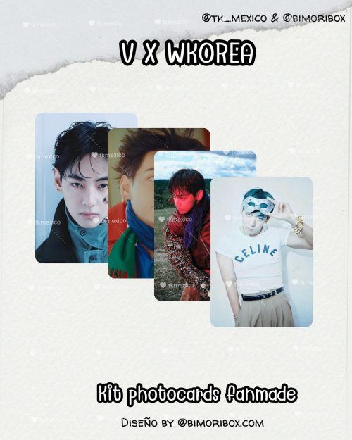 V X WKOREA PHOTOCARDS FANMADE GRATIS