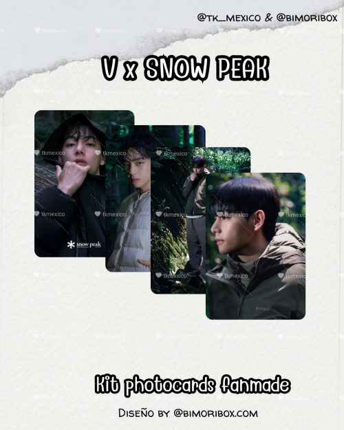 V X SNOW PEAK PHOTOCARDS FANMADE GRATIS