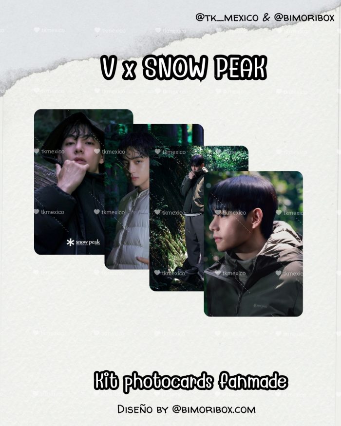 V X SNOW PEAK PHOTOCARDS FANMADE GRATIS