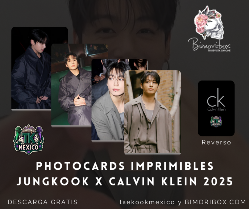 JUNGKOOK X CALVINK KLEIN #JUNGKOOKxNYFW | PHOTOACRDS FANMADE GRATIS