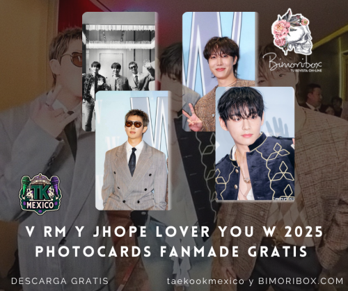 V RM Y JHOPE LOVER YOU W 2025 PHOTOCARDS FANMADE