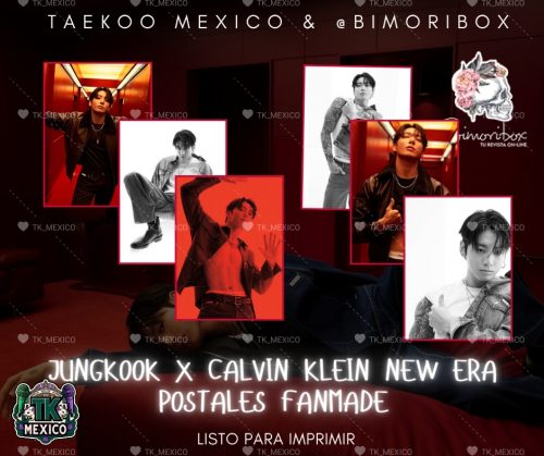 Jungkook X CLAVIN KLEIN NEW ERA POSTALES FANAMDE