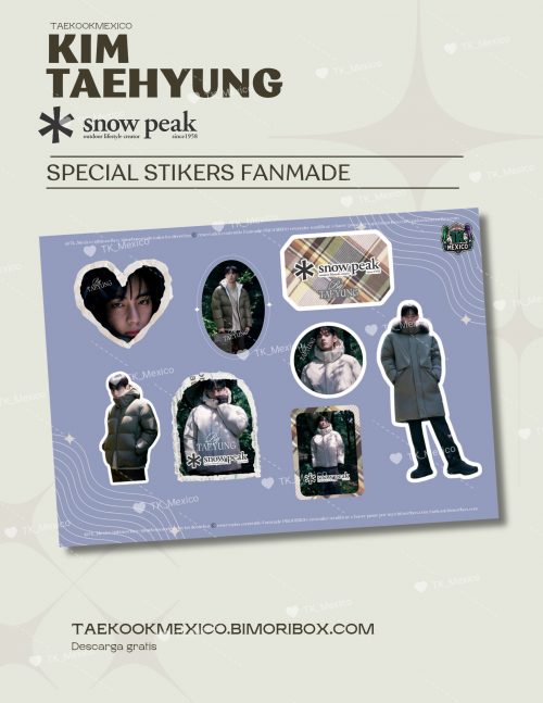 V X SNOW PEAK MINI STIKERS FANMADE