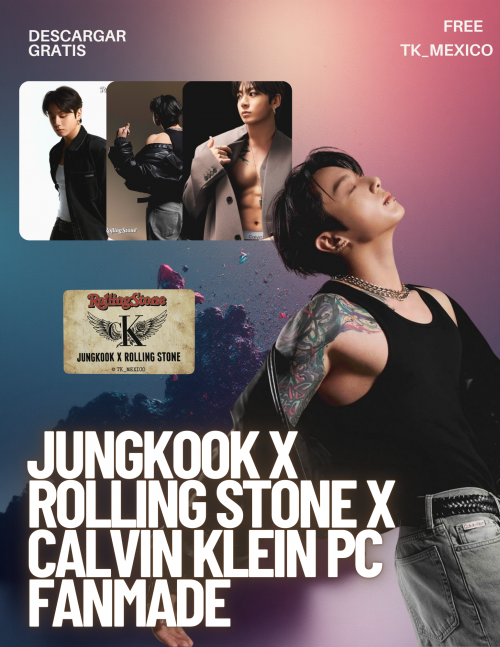 JUNGKOOK X CALVIN KLEIN X ROLLING STONE PHOTOCARDS FANMADE GRATIS