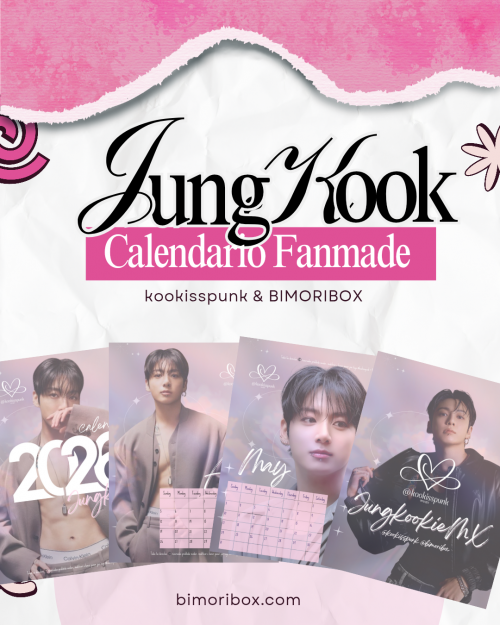 JUNGKOOKIE CK CALENDARIO 2026 SOFT PINK | KOOKISSPUNK COLABORACIÓN