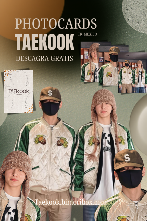 V X JUNGKOOK TAEKOOK CHAMARRAS A JUEGO PHOTOCARDS FANAMDE
