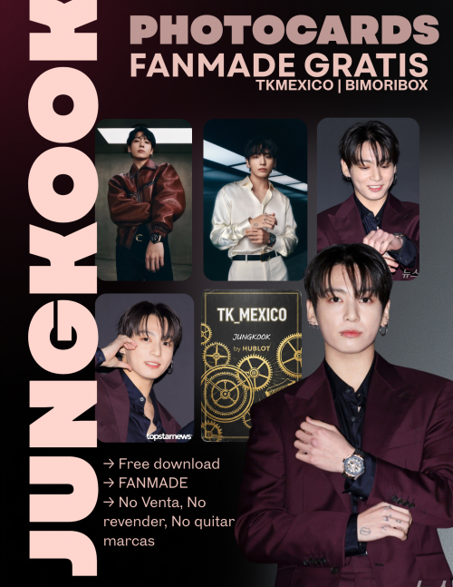 JUNGKOOK X HUBLOT PHOTOCARDS FANMADE GRATIS