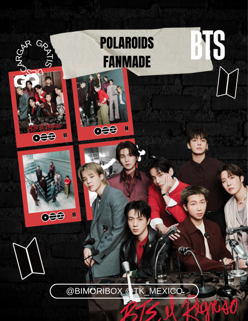 BTS × GQ Korea — Polaroids FANMADE GRATIS