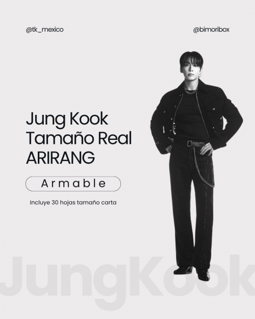 JUNGKOOKIE TAMAÑO REAL — ARIRANG VERSION FANMADE