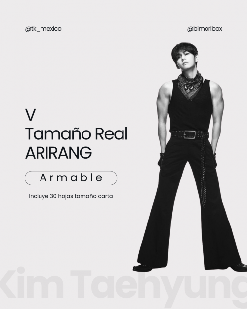 V TAMAÑO REAL — ARMABLE VERSION ARIRANG FANMADE