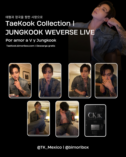 TAEKOOK COLLECTION | JUNGKOOK WEVERSE LIVE FROM MADRID — PHOTOCARDS FANMADE GRATIS ✨