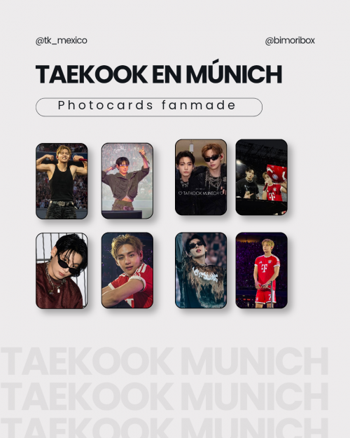 TAEKOOK COLLECTION | TAEHYUNG & JUNGKOOK IN MUNICH — FREE FANMADE PHOTOCARD