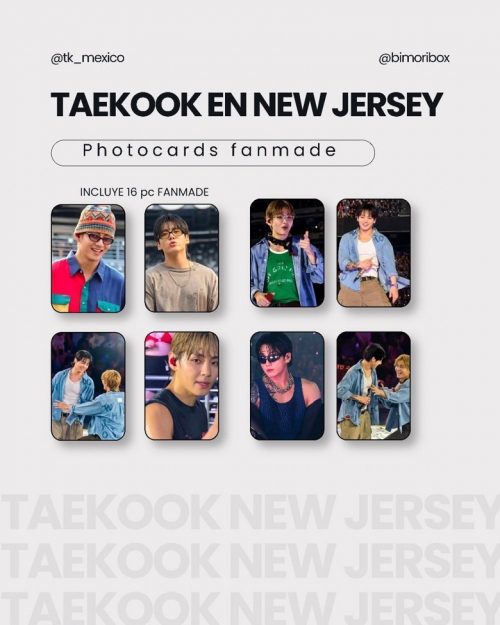 TAEKOOK COLLECTION | TAEHYUNG & JUNGKOOK IN NEW JERSEY — PHOTOCARDS FANMADE GRATIS