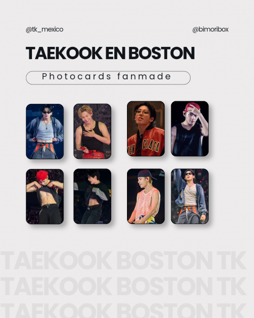 TAEKOOK COLLECTION | TAEHYUNG & JUNGKOOK IN BOSTON — PHOTOCARDS FANMADE GRATIS