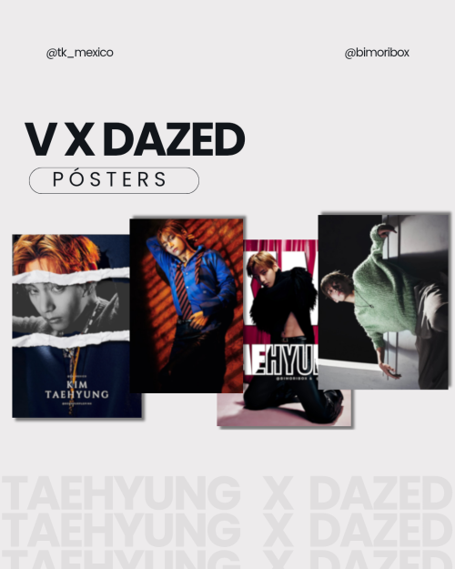🖤✨ V × DAZED | FANMADE POSTERS ✨🖤