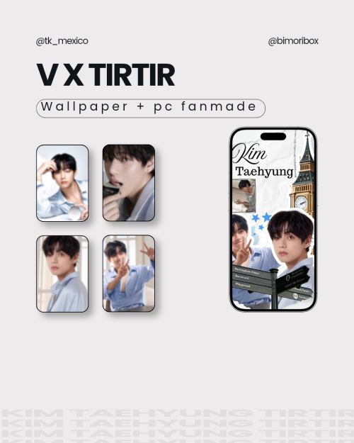 V × TIRTIR | FANMADE COLLECTION 🖤💜
✨ PHOTOCARDS + WALLPAPER